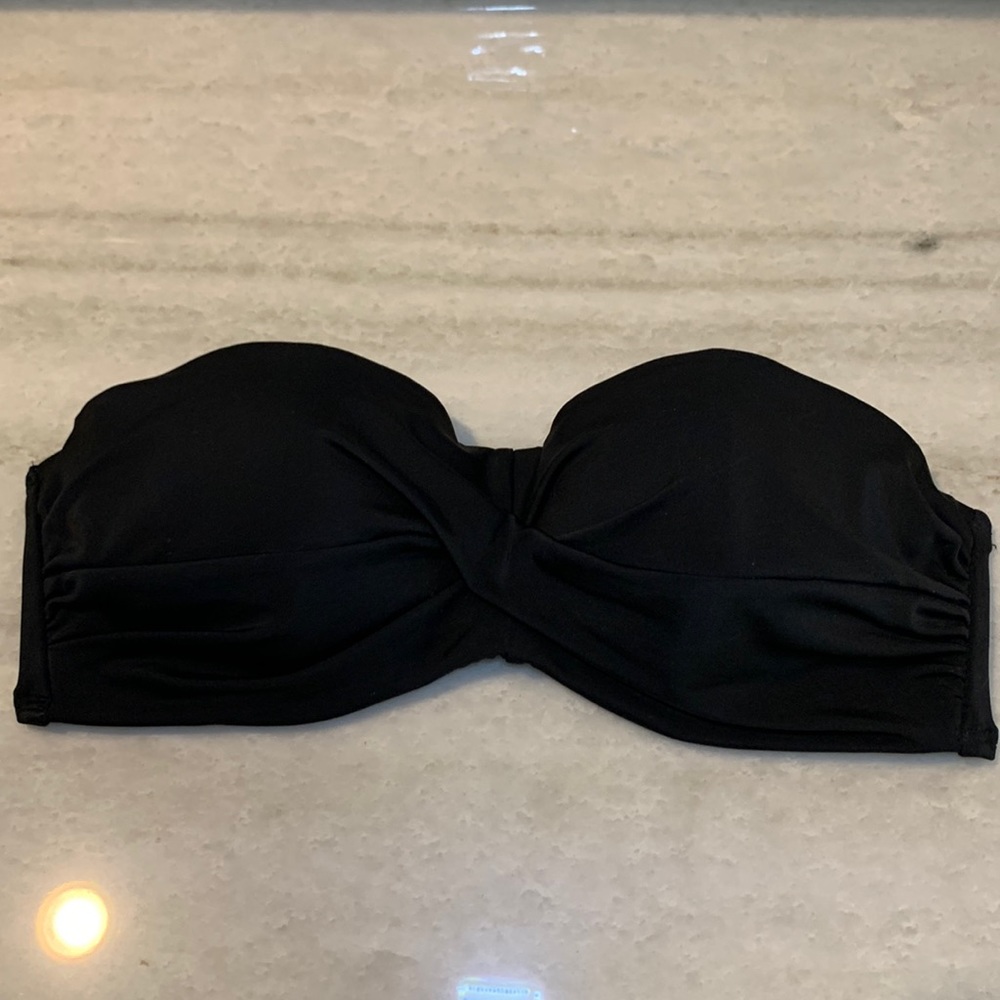 Victoria’s Secret Black Bandeau Bikini Top